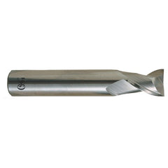 ‎1/8″ Dia. × 1/8″ Shank × 1/4″ DOC × 1-1/2″ OAL, Carbide, Bright, 2 Flute, Square, Solid End Mill - All Tool & Supply