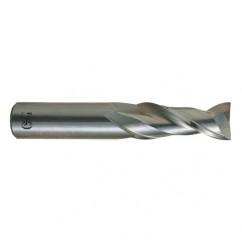 3/4 Dia. x 4 Overall Length 2-Flute .090 C/R Solid Carbide SE End Mill-Round Shank-Center Cutting-Uncoated - All Tool & Supply