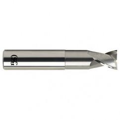 1 Dia. x 5 Overall Length 2-Flute .120 C/R Solid Carbide SE End Mill-Round Shank-Center Cutting-Uncoated - All Tool & Supply