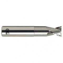 1 Dia. x 5 Overall Length 2-Flute .120 C/R Solid Carbide SE End Mill-Round Shank-Center Cutting-Uncoated - All Tool & Supply