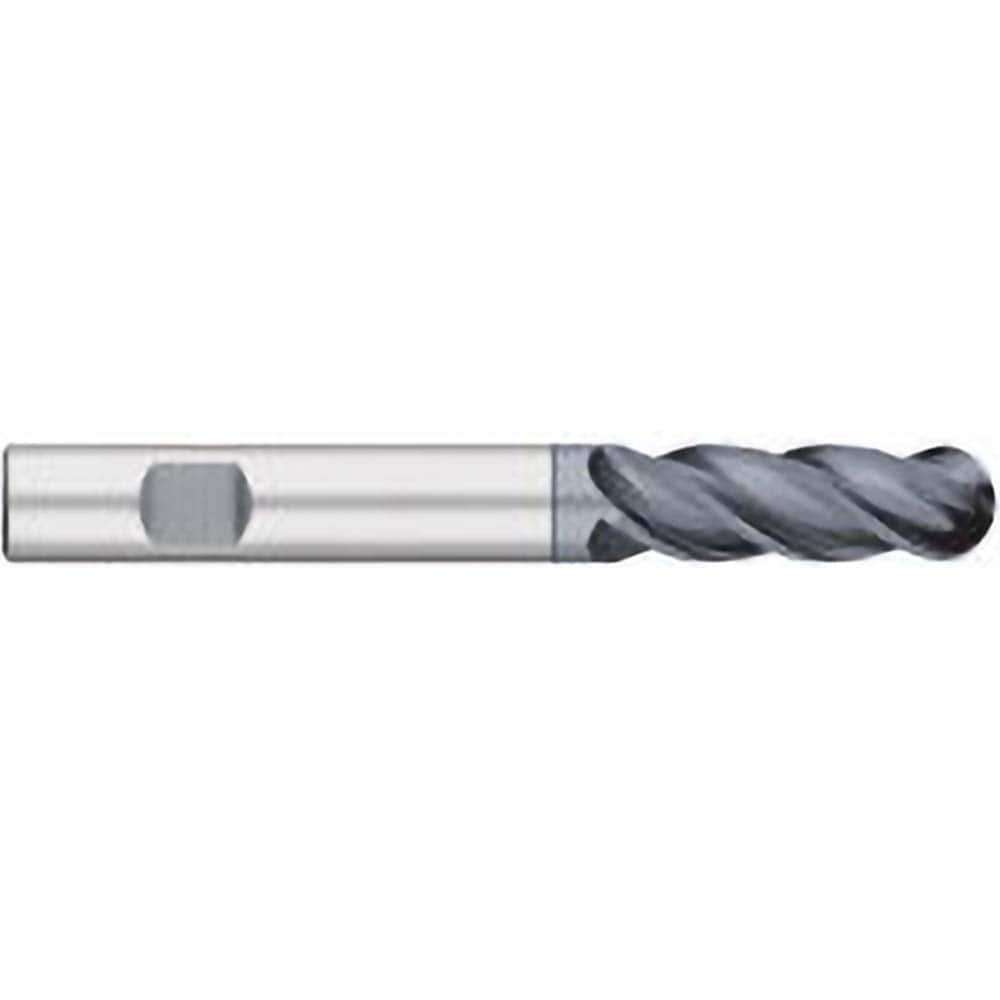 Titan USA - Ball End Mills; Mill Diameter (Inch): 1/2 ; Mill Diameter (Decimal Inch): 0.5000 ; Number of Flutes: 4 ; Length of Cut (Inch): 2 ; Length of Cut (Decimal Inch): 2.0000 ; Material: Solid Carbide - Exact Industrial Supply