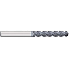 Titan USA - Ball End Mills; Mill Diameter (Inch): 7/16 ; Mill Diameter (Decimal Inch): 0.4375 ; Number of Flutes: 4 ; Length of Cut (Inch): 3 ; Length of Cut (Decimal Inch): 3.0000 ; Material: Solid Carbide - Exact Industrial Supply