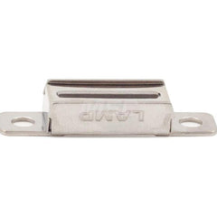 Catches; Type: High Temperature Magnetic Catch; Length (mm): 39.00; Height (mm): 7.0000; Width (mm): 11.00; Finish/Coating: Plain; Magnetic Force: 4.4; Minimum Order Quantity: 304 Stainless Steel; Material: 304 Stainless Steel; Material: 304 Stainless Ste