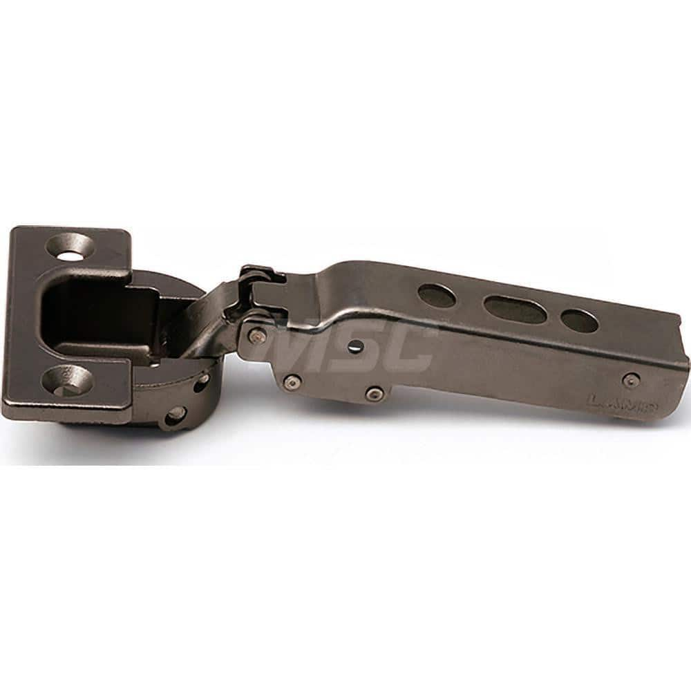 Free Swing Heavy-Duty Concealed Hinge: Steel & Zinc Alloy, Black Nickel Finish