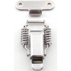 Latches; Type: Spring Loaded Compression Draw Latch; Length (mm): 31.00; Width (mm): 24.00; Height (mm): 10.0000; Finish/Coating: Polished; Distance Between Mounting Hole Centers: 23; Minimum Order Quantity: 304 Stainless Steel; Material: 304 Stainless St