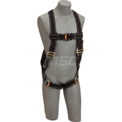 Fall Protection Harnesses: 310 Lb, Vest & Welder Style, Size X-Large, Nomex & Kevlar Quick-Connect Chest Strap