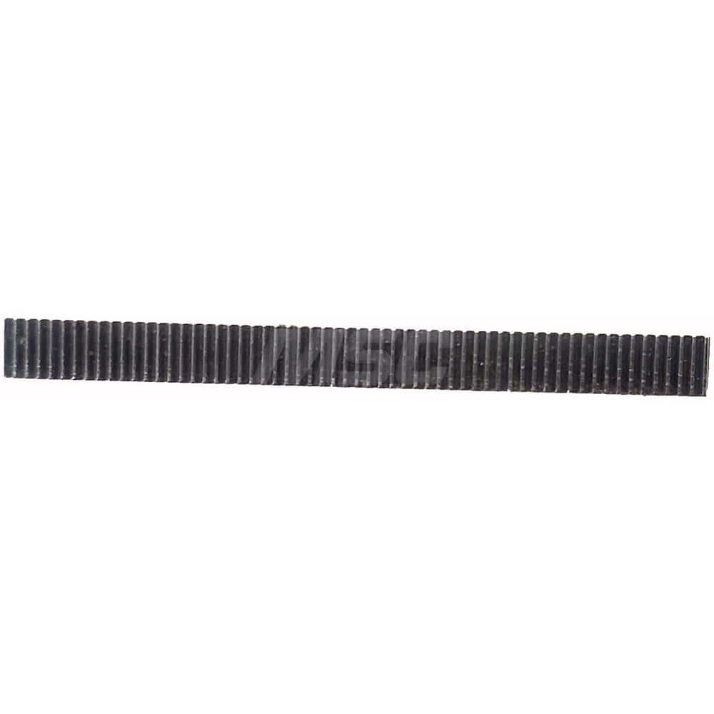 5/8″ Face Width 1' Long 303/316 Stainless Steel Gear Rack 12 Pitch, 20° Pressure Angle, Square