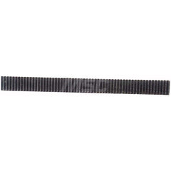 10mm Face Width 4' Long 416 Stainless Steel Gear Rack 0.5 Pitch, 20° Pressure Angle, Square