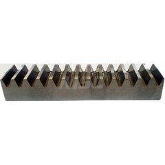 3/8″ Face Width 4' Long 1018/12L14 Steel Gear Rack 32 Pitch, 20° Pressure Angle, Square