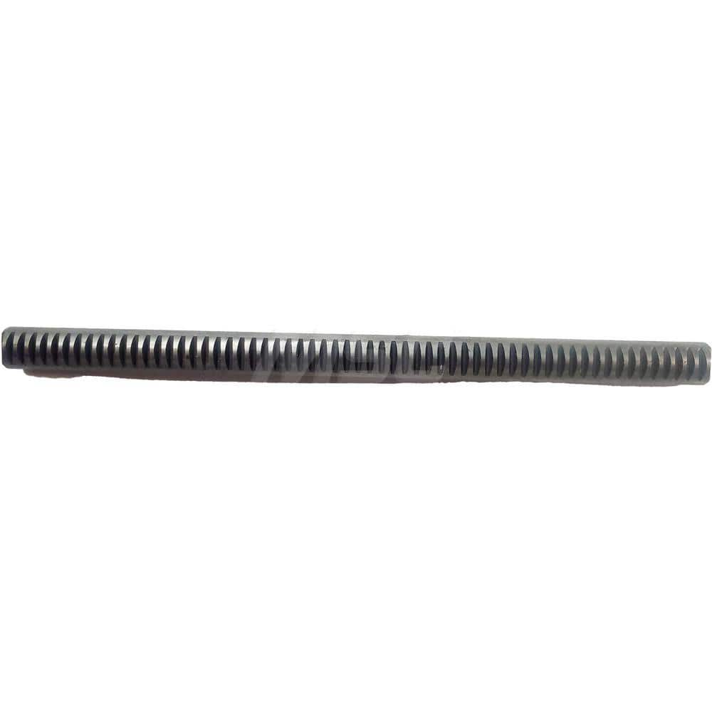 6mm Diam 1' Long 1018/12L14 Steel Gear Rack 0.8 Pitch, 20° Pressure Angle, Round