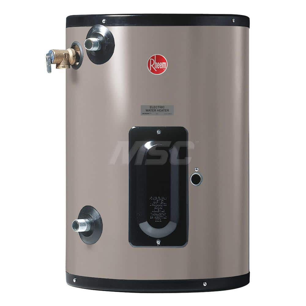 Electric Water Heaters; Style: Point of Use; Voltage: 120; Wire Gauge: 10; Temperature Rise: 140 ™F @ 4 GPH; Kilowatts: 1.5; Tank Capacity (Gal.): 20.00; Diameter/Width (Inch): 19-3/4; Amperage Rating: 12.5; Phase: 1