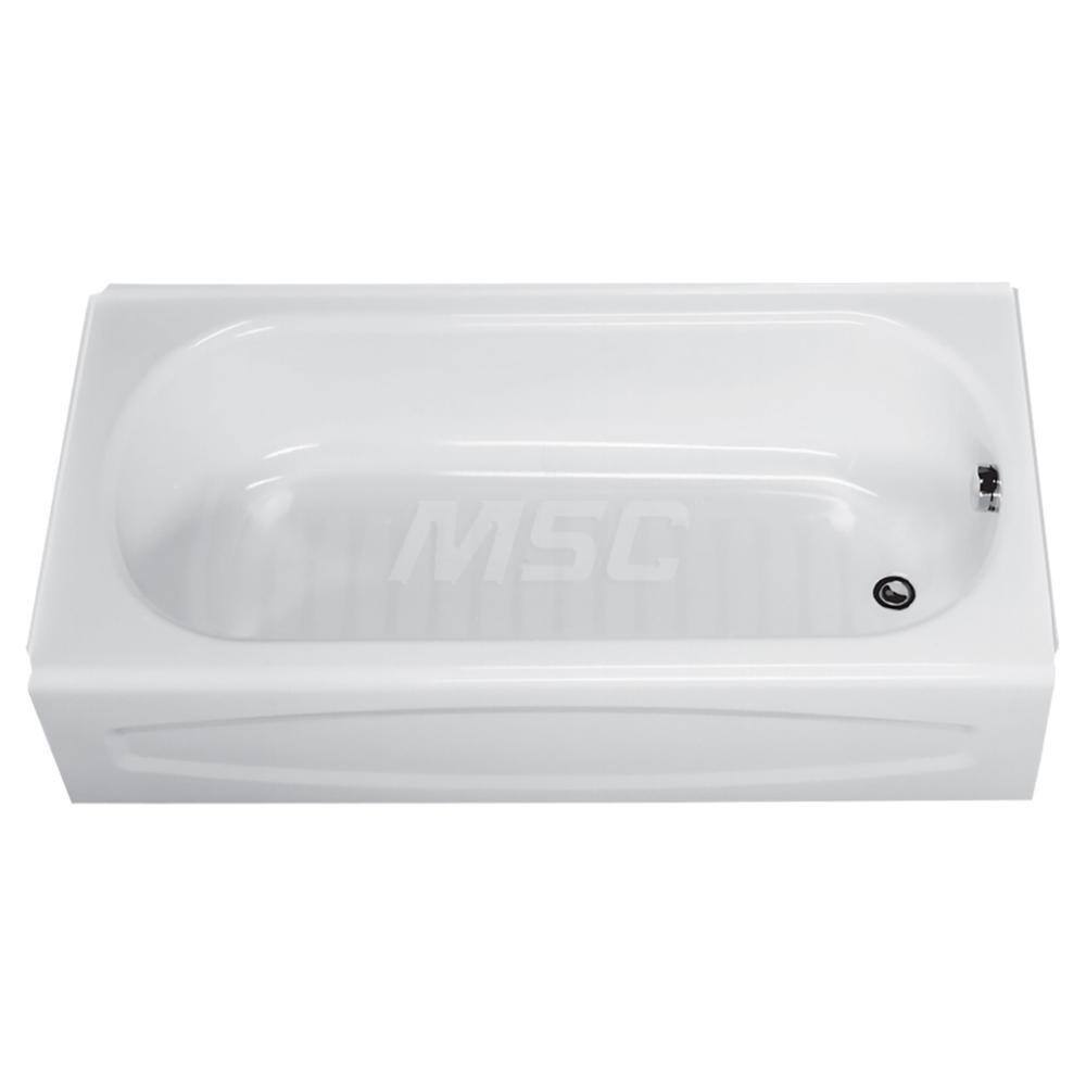 Shower Supports & Kits; Type: Apron Bathtub; Type: Apron Bathtub; Length (Inch): 60; Length (Inch): 60; Material: Enameled Steel; Finish/Coating: White; Finish Coating: White; Material: Enameled Steel