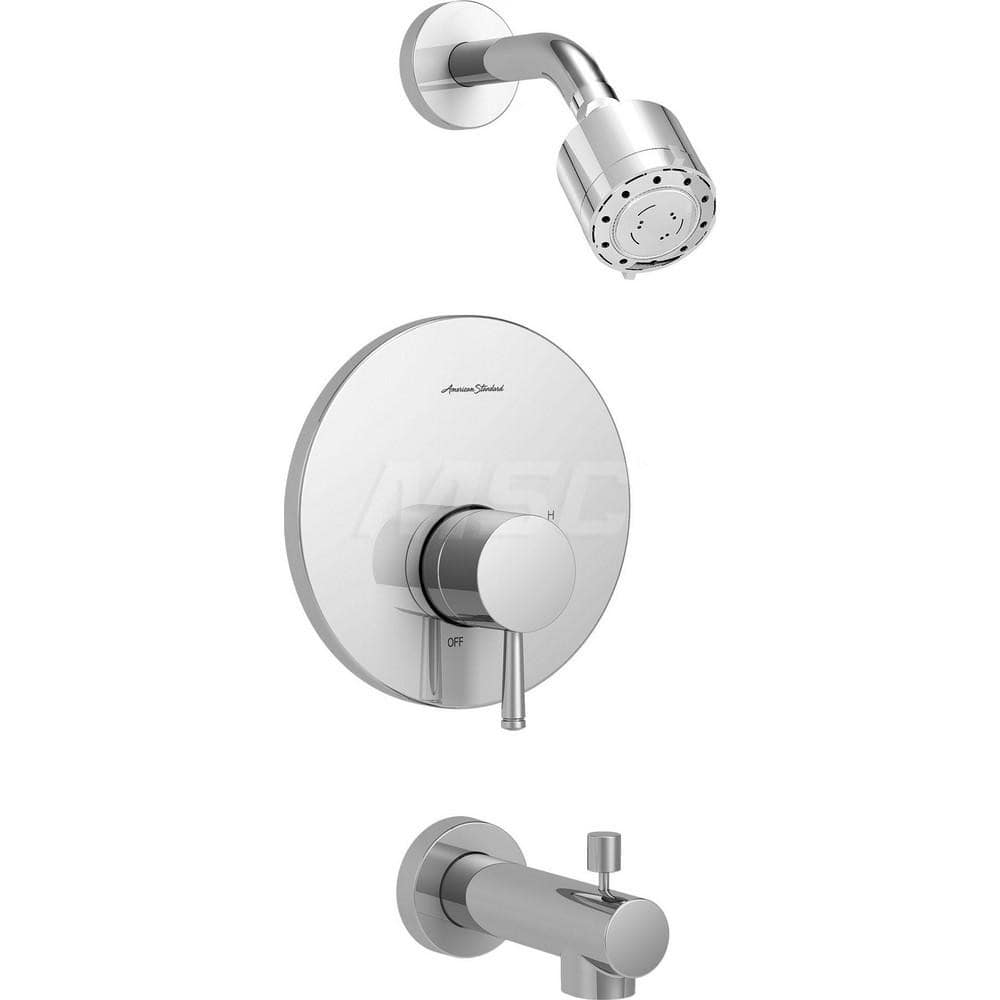 Tub & Shower Faucets; Type: Bath and Shower Trim Kit; Style: Serin; Design: Wall Mount; Material: Brass; Handle Type: Lever; Handle Material: Brass; Finish/Coating: Chrome; Mounting Centers: Single Hole; Minimum Order Quantity: Brass; Material: Brass