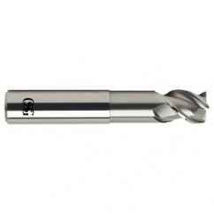 1 Dia. x 6 Overall Length 3-Flute .060 C/R Solid Carbide SE End Mill-Round Shank-Center Cutting-Uncoated - All Tool & Supply