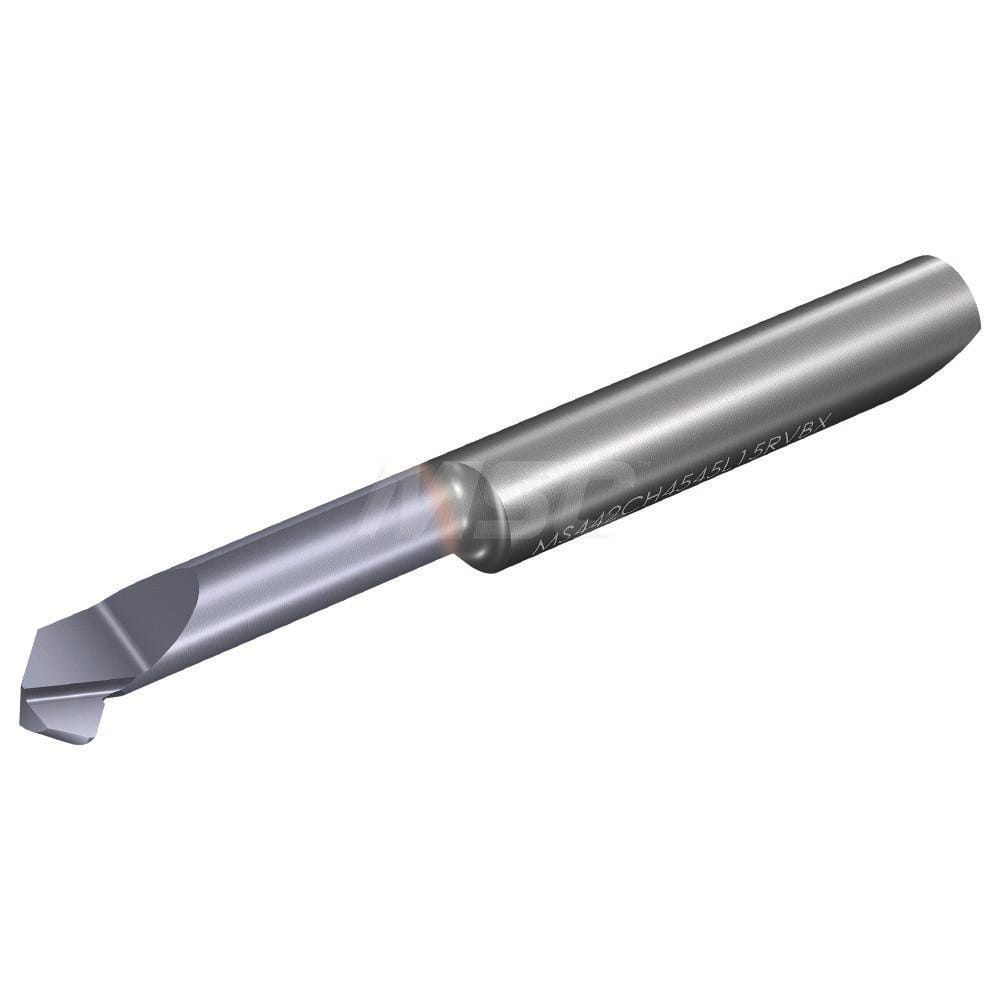 Boring Bars; Boring Bar Type: Micro Boring; Cutting Direction: Left Hand; Minimum Bore Diameter (mm): 4.200; Material Grade: Submicron; Maximum Bore Depth (mm): 15.00; Shank Diameter (mm): 4.0000; Overall Length (mm): 35.4000; Finish Coating: TiCN; Series