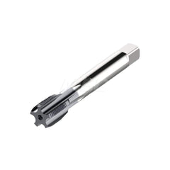 British Standard Pipe Tap: 1/8-28 BSPP, Modified Bottoming Chamfer, 4 Flutes High Speed Steel, TiAlN Finish, Series MTS