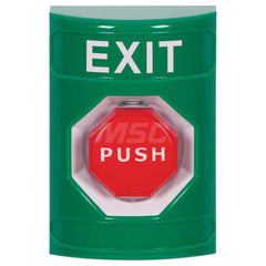 Pushbutton Switches; Switch Type: Push Button; Pushbutton Type: Pneumatic Button; Pushbutton Shape: Round; Pushbutton Color: Red; Operator Illumination: Illuminated; Amperage (mA): 10; Contact Form: 1NO/1NC; Standards Met: ADA Compliant; UL/cUL Listed; Am