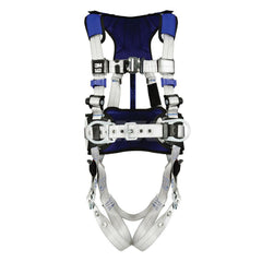 Fall Protection Harnesses: 420 Lb, Construction Style, Size X-Large, For Construction & Positioning, Back & Hips Tongue Leg Strap, Quick-Connect Chest Strap