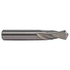 #25 Dia. × 0.15″ Shank × 5/8″ Flute Length × 2″ OAL, 3XD, 118°, Uncoated, 2 Flute, External Coolant, Round Solid Carbide Drill - All Tool & Supply