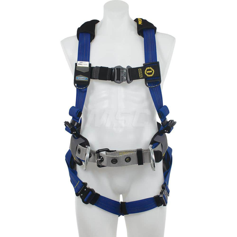 Fall Protection Harnesses: 400 Lb, Single D-Ring Style, Size Medium & Large, For Construction, Back