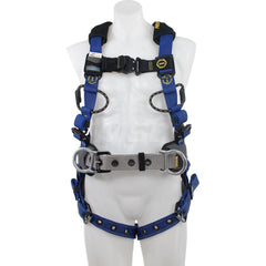 Fall Protection Harnesses: 400 Lb, Single D-Ring Style, Size X-Large, For Climbing & Construction, Back