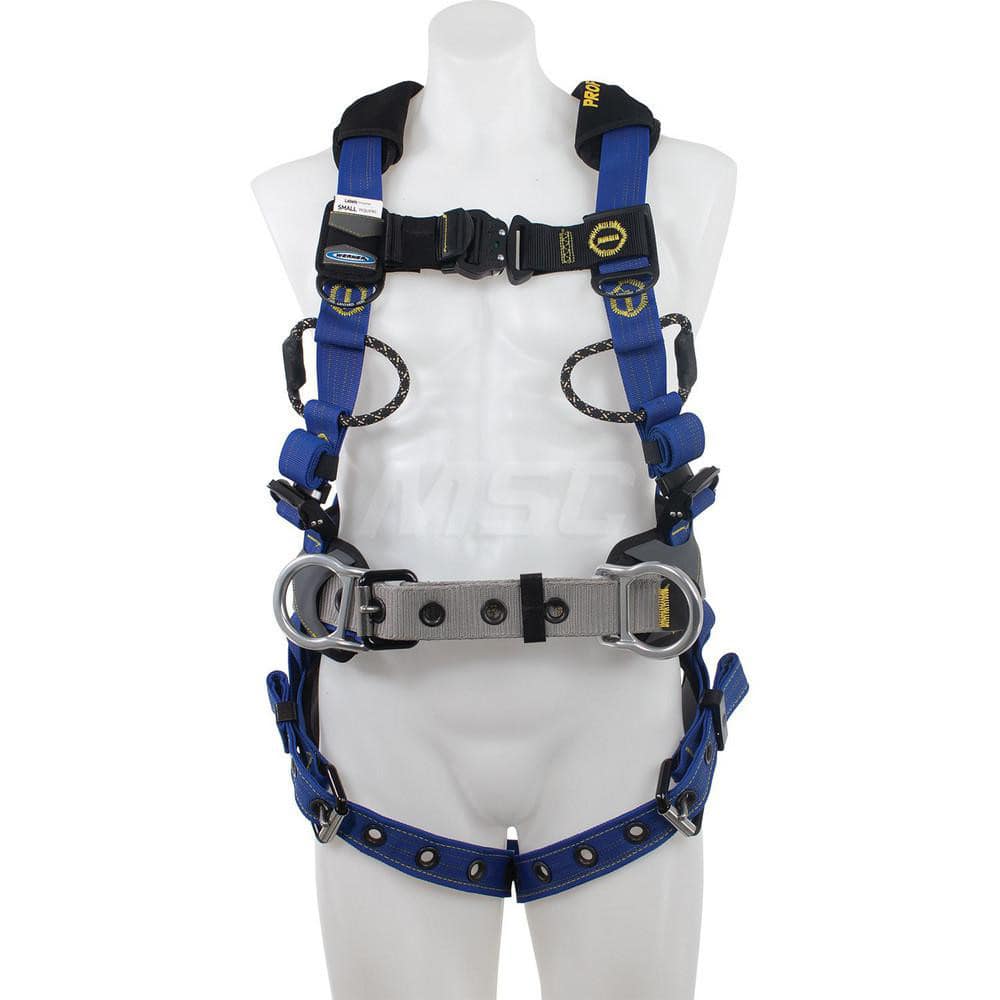 Fall Protection Harnesses: 400 Lb, Single D-Ring Style, Size Medium & Large, For Climbing & Construction, Back