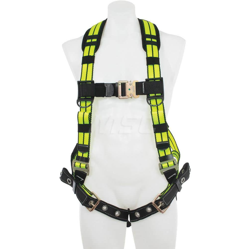 Fall Protection Harnesses: 400 Lb, Single D-Ring Style, Size X-Large, For General Industry, Back