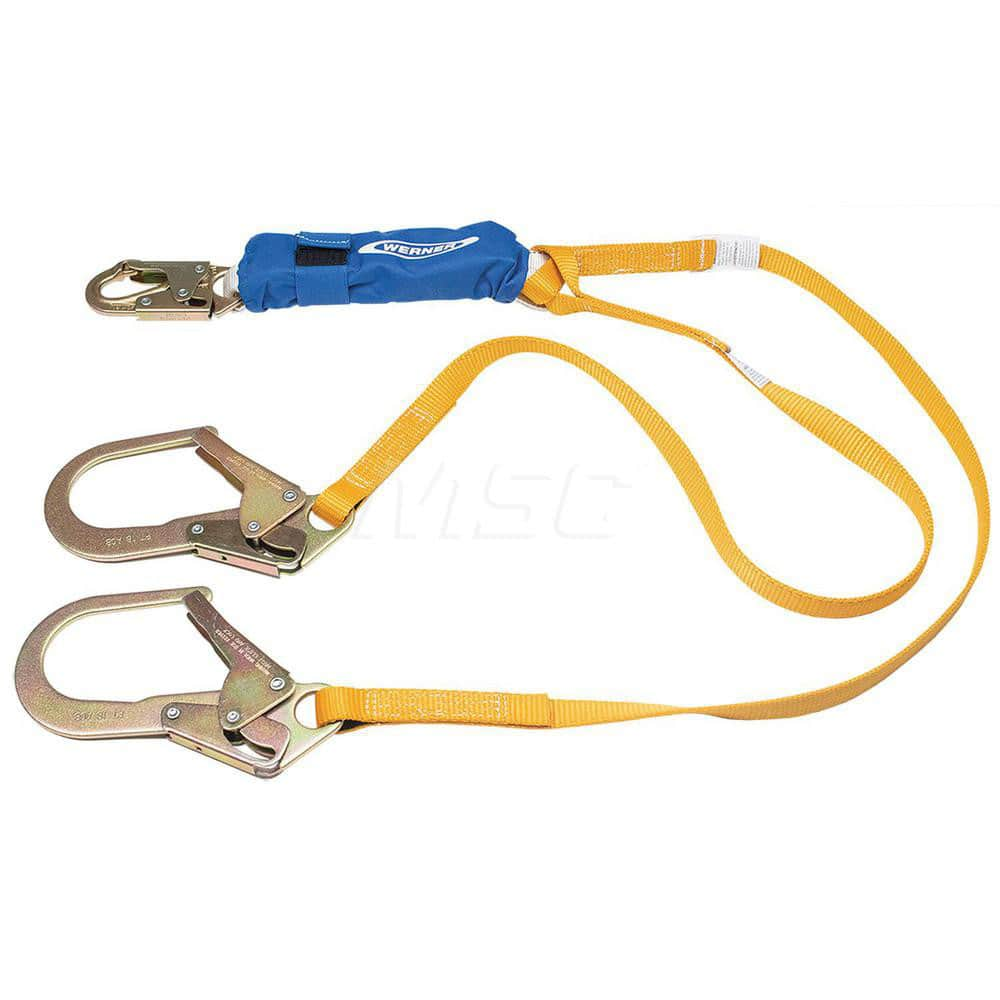 Lanyards & Lifelines; Load Capacity: 5000 lb; Construction Type: Webbing; Harness Type: Ladder Climbing; Lanyard End Connection: Snap Hook; Anchorage End Connection: Rebar Hook; Length Ft.: 6.00