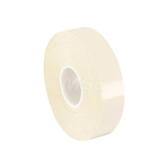 White Double-Sided PVC & Foam Tape: 1/2″ Wide, 5 yd Long, 31.25 mil Thick, Acrylic Adhesive