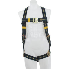 Fall Protection Harnesses: 400 Lb, Welder Single D-Ring Style, Size Medium & Large, For Welder, Back