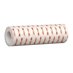 White Double-Sided Foam Tape: 1″ Wide, 5 yd Long, 45 mil Thick, Acrylic Adhesive