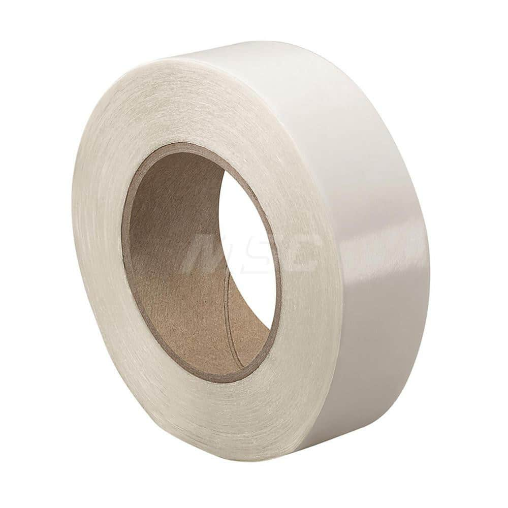 Translucent Double-Sided UPVC Tape: 1″ Wide, 36 yd Long, 8.5 mil Thick, Acrylic Adhesive