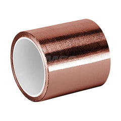 Duct Tape: 4″ Wide, 3.5 mil Thick, Copper Foil Acrylic Adhesive, 25 lb/in Tensile Strength