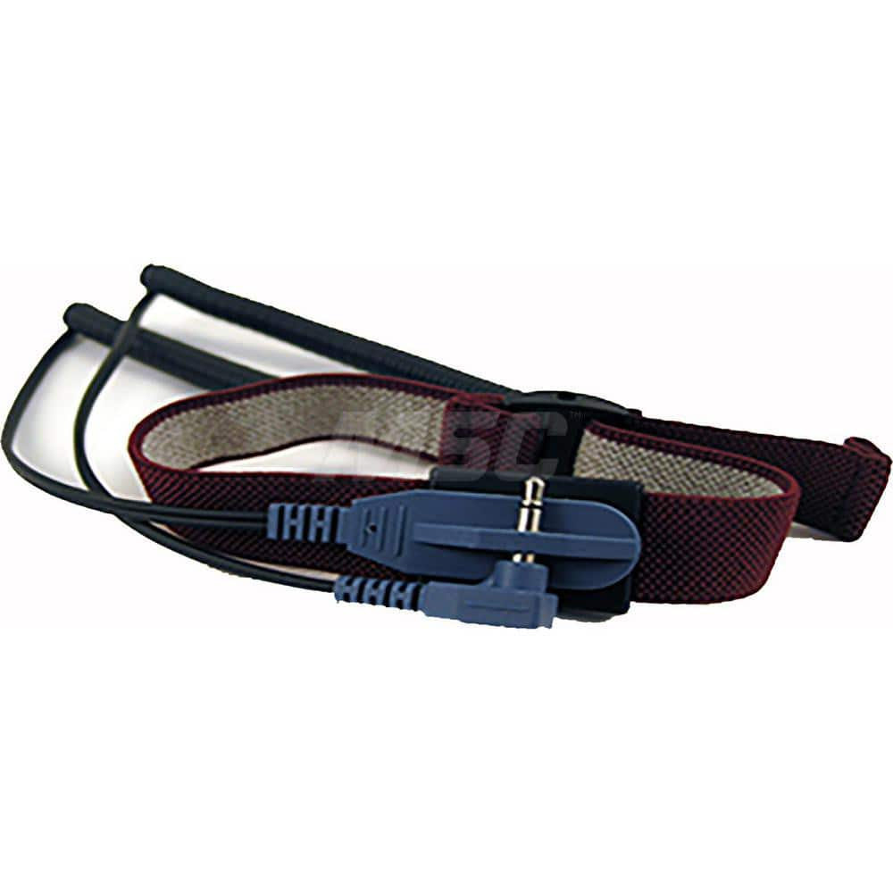 Grounding Wrist Straps; Size: Adjustable; Attachment Method: Snap Lock; Disposable or Reusable: No; Material: Fabric; Grounding Cord Included: Yes; Cord Length: 10; Resistor: Yes; Disposable: No