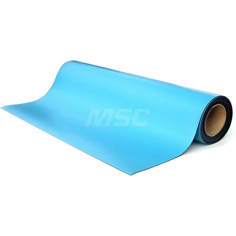 Anti-Static Work Kits & Table Mats; Mat Type: Anti-Static Table Mat; Material: Rubber; Overall Length: 36.00; Thickness: 0.08 in; Resistance: 108.000; Color: Blue