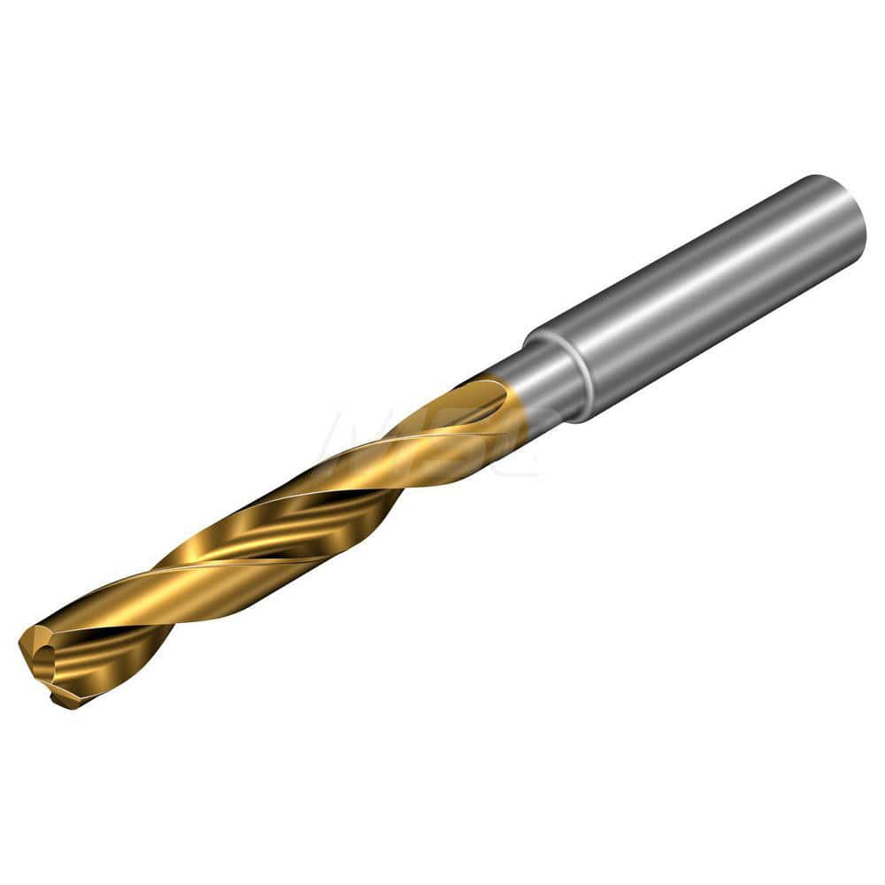 Jobber Length Drill Bit: 0.561″ Dia, 147 °, Solid Carbide TiAlSiN, TiSiN Finish, 5.2362″ OAL, Right Hand Cut, Spiral Flute, Straight-Cylindrical Shank, Series CoroDrill 860