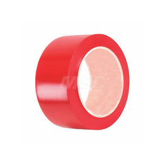 Stucco Tape: 48 mm Wide, 60 yd Long, 7.5 mil Thick, Red Hot Melt Synthetic Rubber Resin, Hot Melt Synthetic Rubber Adhesive, 22 lb/in Tensile Strength