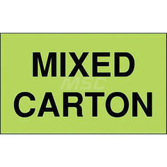 Shipping & DOT Label: ″Mixed Carton″, Rectangle, 5″ Wide, 3″ High Paper