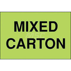 Inspection & Quality Label: ″Mixed Carton″, Rectangle, 3″ Wide, 2″ High Paper