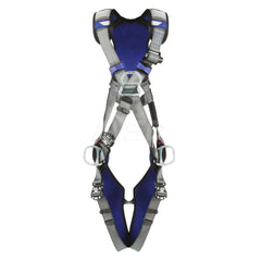 Fall Protection Harnesses: 420 Lb, Cross-Over Style, Size 2X-Large, For Climbing & Positioning, Back Front & Hips Quick-Connect Leg Strap, Quick-Connect Chest Strap