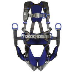 Fall Protection Harnesses: 420 Lb, Tower Climbers Style, Size Large, For Climbing Positioning & Suspension, Back Front & Hips Quick-Connect Leg Strap, Quick-Connect Chest Strap