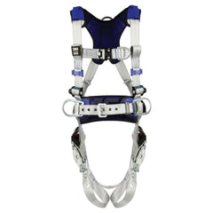 Fall Protection Harnesses: 420 Lb, Construction Style, Size Large, For Climbing & Positioning, Back Front & Hips Tongue Leg Strap, Quick-Connect Chest Strap