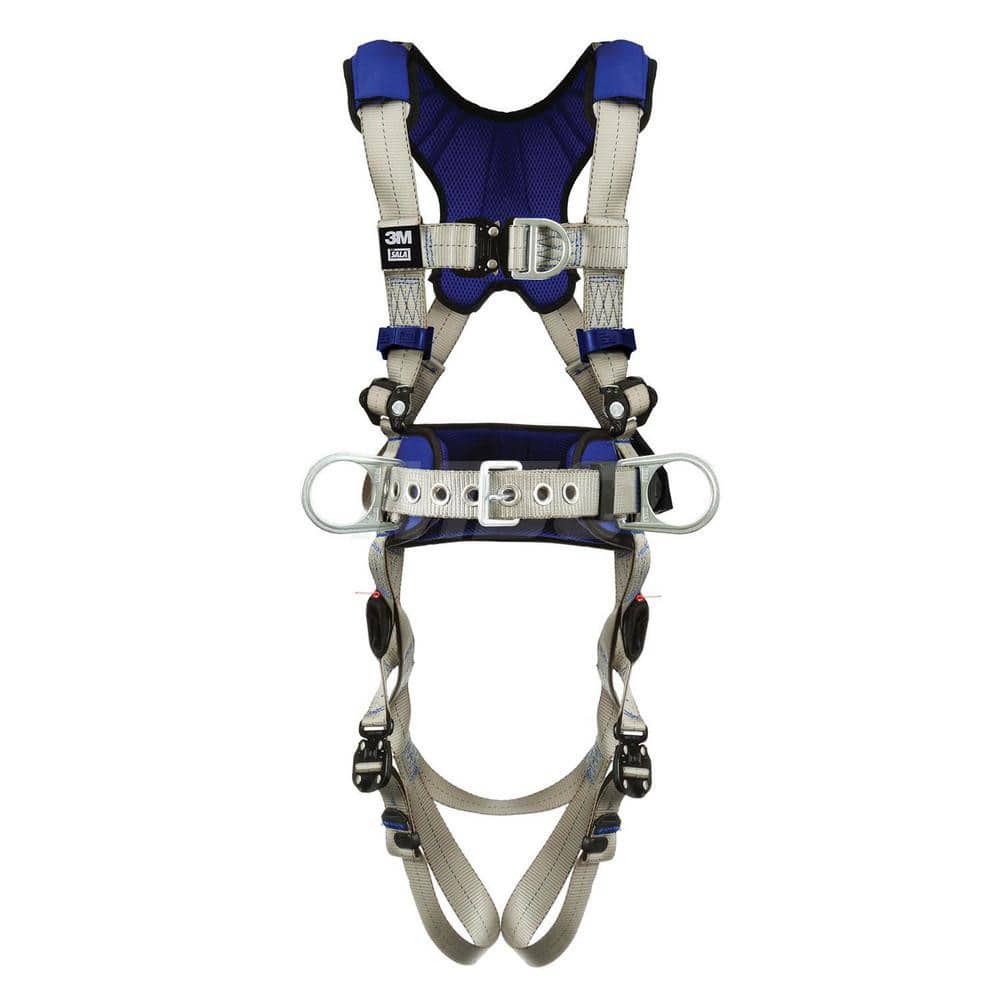 Fall Protection Harnesses: 420 Lb, Construction Style, Size Small, For Climbing & Positioning, Back Front & Hips Quick-Connect Leg Strap, Quick-Connect Chest Strap