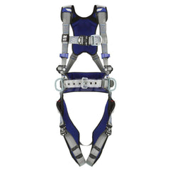 Fall Protection Harnesses: 420 Lb, Construction Style, Size X-Large, For Climbing & Positioning, Back Front & Hips Quick-Connect Leg Strap, Quick-Connect Chest Strap