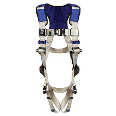 Fall Protection Harnesses: 420 Lb, Vest Style, Size Large, For General Purpose, Back Quick-Connect Leg Strap, Quick-Connect Chest Strap