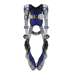 Fall Protection Harnesses: 420 Lb, Vest Style, Size Medium, For Climbing, Back & Front Tongue Leg Strap, Pass-Through Chest Strap