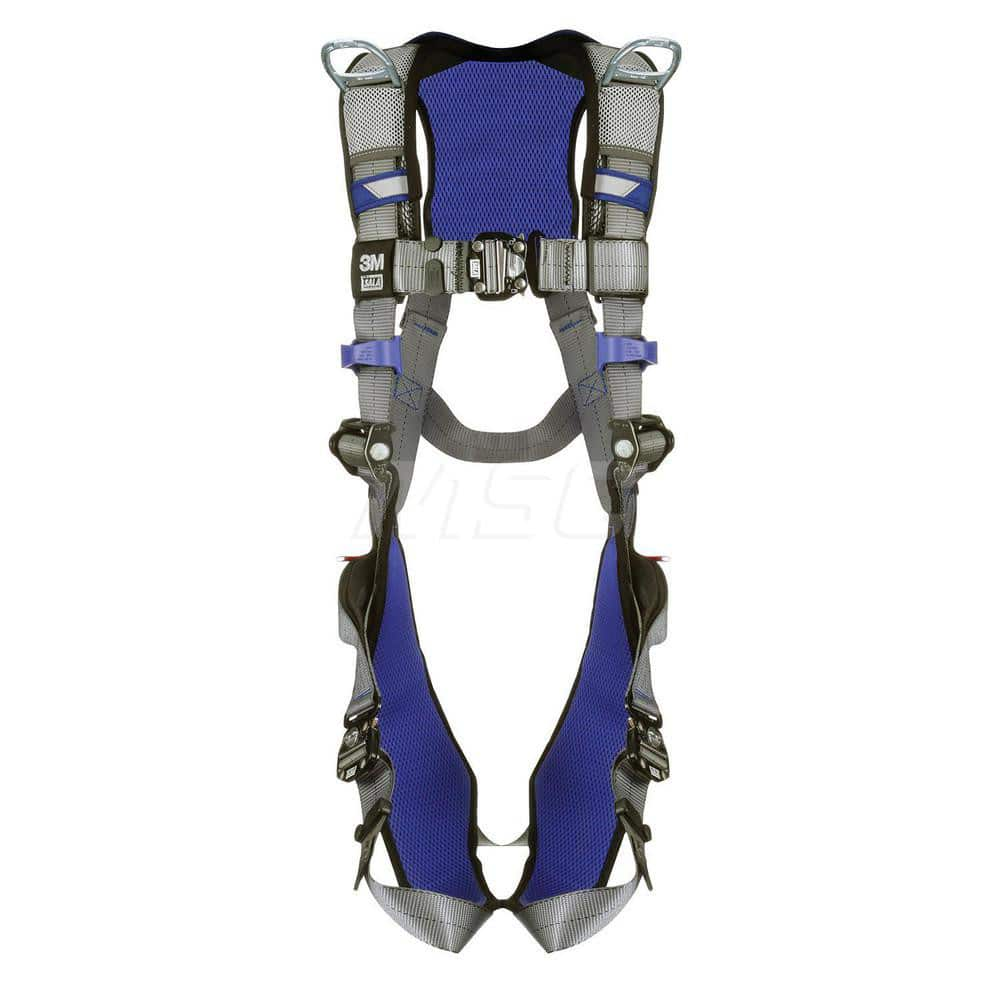 Fall Protection Harnesses: 420 Lb, Vest Style, Size Large, For Retrieval & Rescue, Back & Shoulder Quick-Connect Leg Strap, Quick-Connect Chest Strap