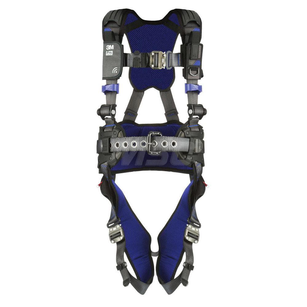 Fall Protection Harnesses: 420 Lb, Construction Style, Size Large, For Construction, Back Quick-Connect Leg Strap, Quick-Connect Chest Strap