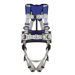 Fall Protection Harnesses: 420 Lb, Construction Style, Size Medium, For Climbing Construction & Positioning, Back Front & Hips Quick-Connect Leg Strap, Quick-Connect Chest Strap