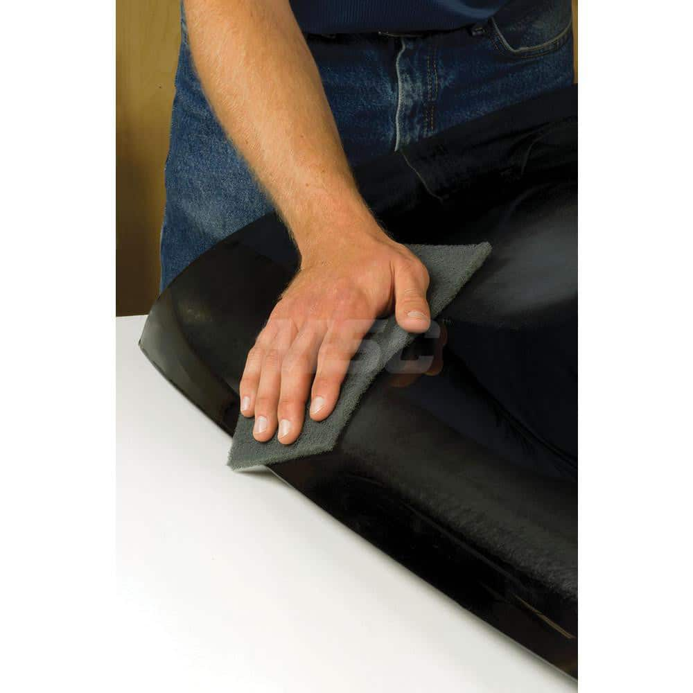 Hand Sanding Pad: 6″ Wide, 9″ Long, Non-Woven Gray